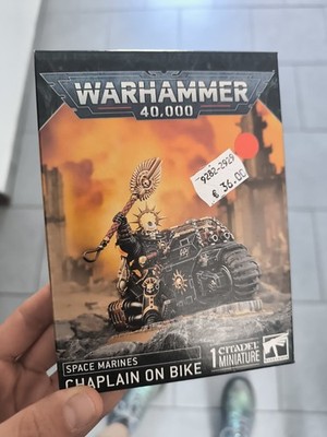 Games Workshop Warhammer 40k Space Marines PRIMARIS CHAPLAIN on bike OVP NEU