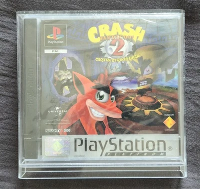 Crash Bandicoot 2 PS1 Platinum NEUF Blister + Boîtier Plexiglas - Photo 1/4