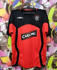 Umbro Rangers FC 2007 Third Football Shirt Vintage Soccer Jersey Carling Mens L