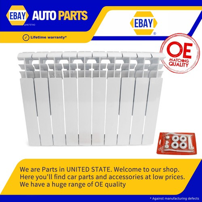 #ad Modern Wall Mount Radiator Heater Hot Water Heating 10 Panel Aluminum $180.79