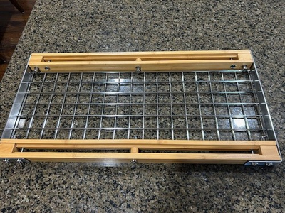 #ad Range Kleen Rectangle Pot Rack Bamboo and Stainless Steel $179.99