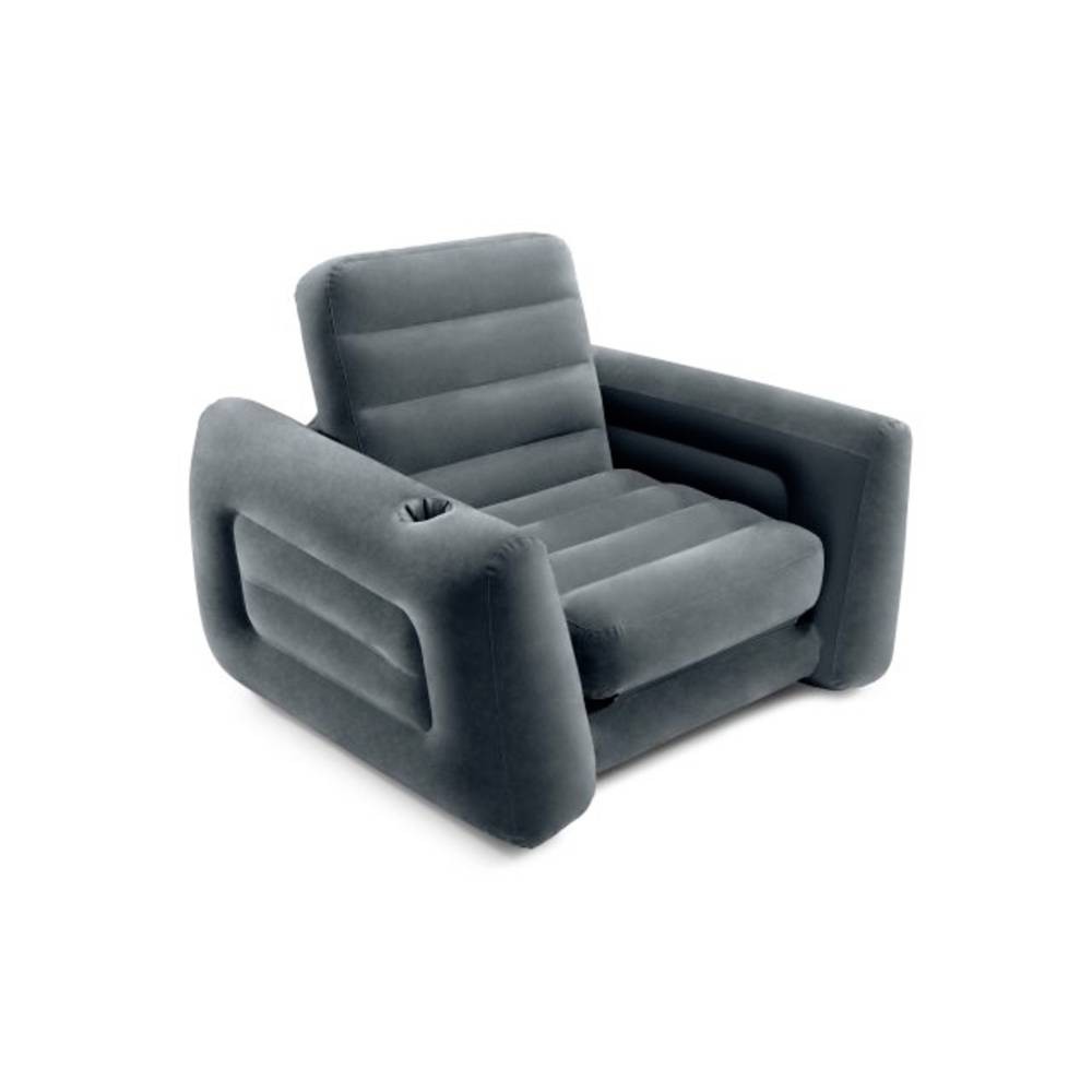 Fauteuil Gonflable Intex 66551NP Lit d Appoint Noir Idéal pour Salon et Camping