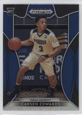 2019-20 Panini Prizm Draft Picks Blue Prizm Carsen Edwards #34 Rookie RC 05v0