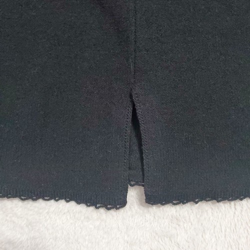 Steve Fabrikant Kleid Damen S schwarz Muschel verziert Wollmischung Strick Resort - Bild 11 von 16