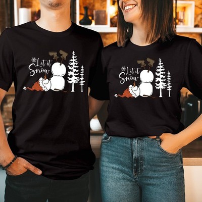 Merry Christmas Let it snowman Santa T-Shirt Mütze Elfe leicht lustig Sweatshirt 5327