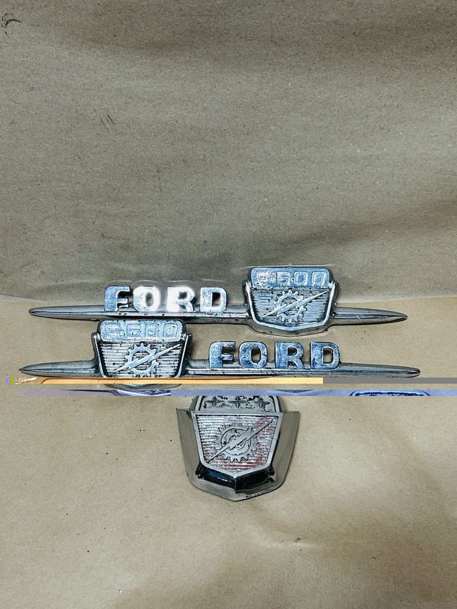 1959 Ford F-600 Coe Hood Emblem Badges Vintage Big Truck OEM