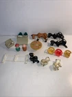 Lot Vintage Fisher-Price Little People Vehicles Animals *Damaged* Parts/Repair