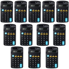 24 Pieces Pocket Size Mini Calculators Handheld Angled 8-Digit Display Calcul...