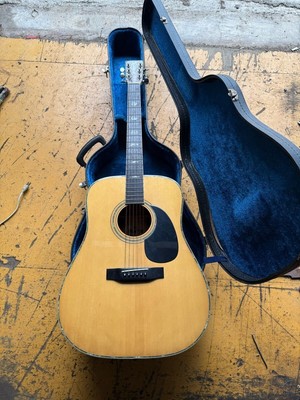 Vintage Morris W-40 Acoustic Guitar Japan Made Jacaranda Back + Hard Case