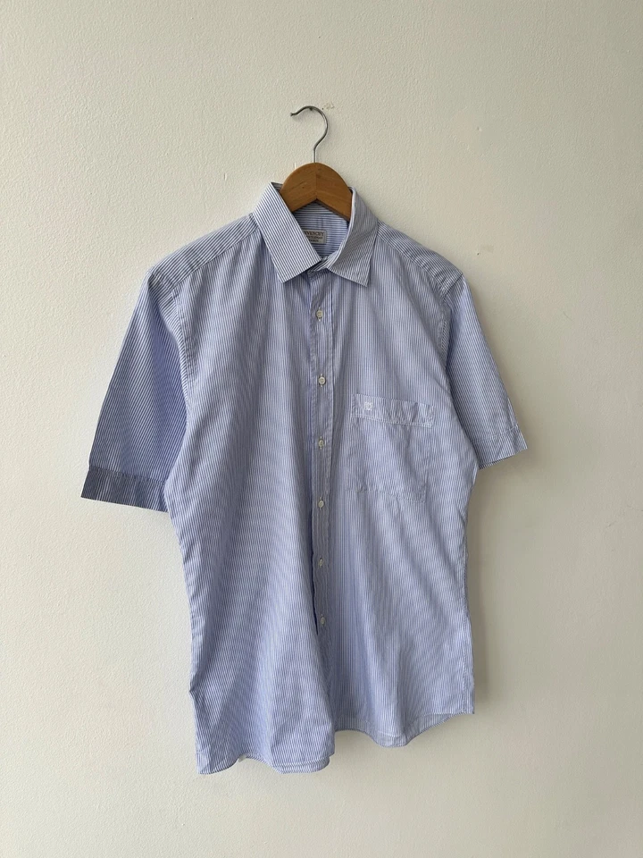 Givenchy Men Cotton Striped Short Sleeve Button Up Shirt size M - Image 2 of 4