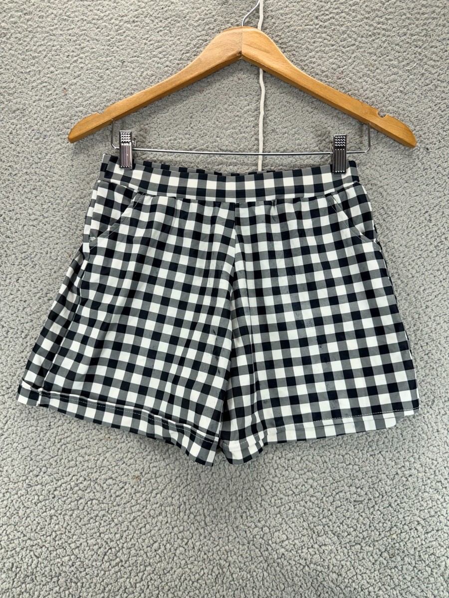 black and white dress shorts Jemma Short | Gingham Smocked Shorts