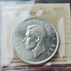 1950 $1 ICCS MS65 *Island Logs* Canada Silver Dollar GEM Blast White