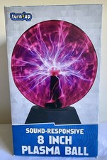 8 Plasma Lamp Light Static Electric Lightening Ball Touch Sound Voice Response