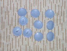 10 x DDR NVA Uniformknopf Felddienst grau, 20 mm