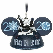 Disney EAR HAT Ornament - 2020 DISNEY CRUISE LINE w/MICKEY  MINNIE MOUSE