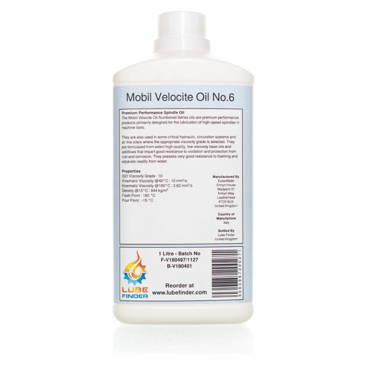 1L Mobil Velocite Oil No.6 ISO VG 10 Spindle Oil 6 eBay