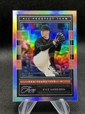 KYLE HARRISON 2023 Panini Three and Two All Prospect Team Holo Silver #'d /50