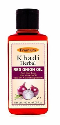 Khadi Herbal Red Onion Hair oil for Help Hair Growth & Controls Hair Fall - 100M