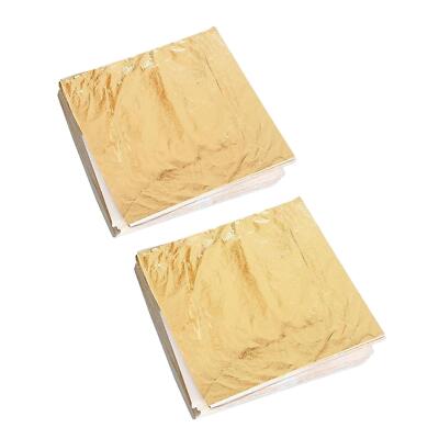 100 Blatt Metallic Goldfolie Blattpapier - Folienpapier