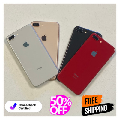Apple iPhone 8 Plus 64GB - Red, Gold, Silver - AT&T, T-Mobile, Unlocked, Verizo