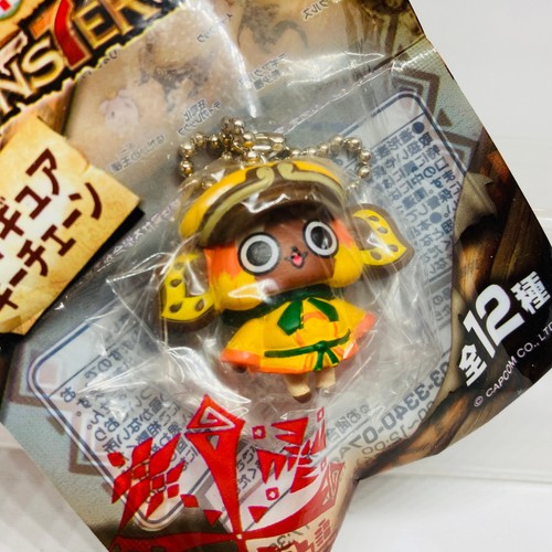 Capcom 2013 Monster Hunter Figure Mascot Keychain Airou - Picture 6 of 7
