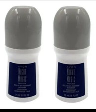 Avon Night Magic Roll-On Anti-Perspirant Deodorant Bonus Size 2.6 OZ 2 Pack