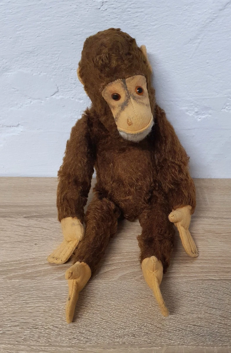 OURS SINGE ANCIENNE Peluche Schuco Paille Poupee Jumeau Steiff Jpm Bru Sfbj Bear EUR 44,90 - FR