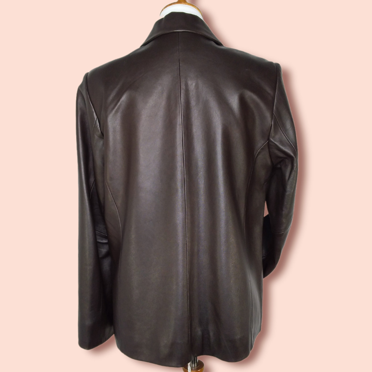 Pendleton Leather Jacket Size Medium Brown Classi… - image 8