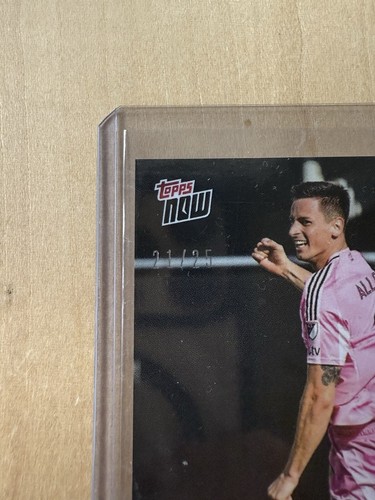 2025 Topps Now MLS 15 TADEO ALLENDE INTER MIAMI FC ROOKIE ORANGE 21/25 Jersey # - Picture 2 of 2