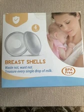 Breast Shells 4 Pack Nursing Cups Milk Saver Protect Sore Nipples for Breastfeed