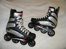 MISSION HI-LO 500 HELIUM ROLLER HOCKEY INLINE SKATES ROLLER BLADES SIZE 8 E