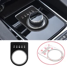 Steel Black Gear Shift Box Display Panel Cover For Jaguar F-PACE XE XF 2016-2020