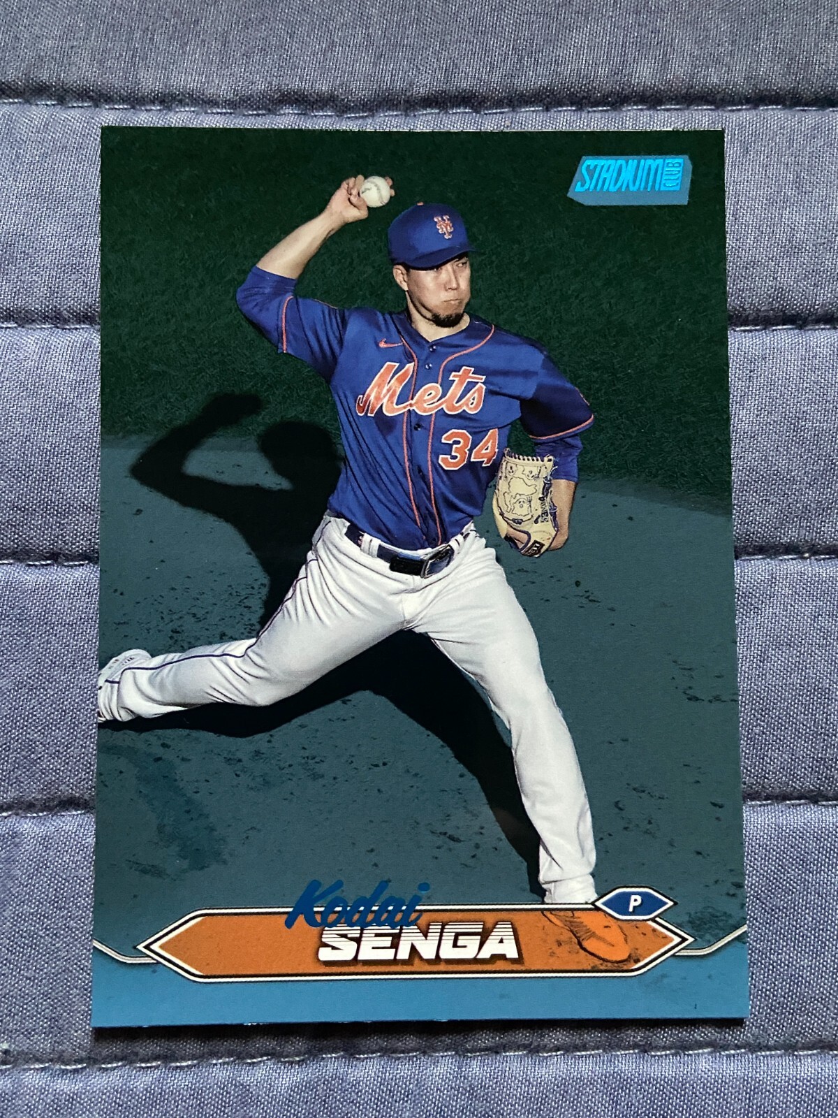 Kodai Senga #d /50 - 2024 Topps Stadium Club Blue Foil parallel - Mets #112
