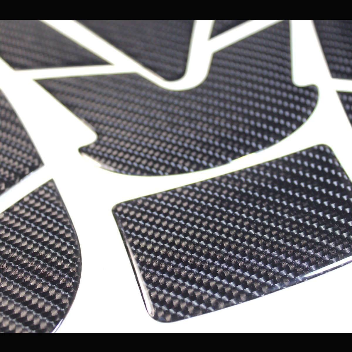 Genuine Carbon Fiber Gas/Fuel Tank Pad Decal/Logo Sticker