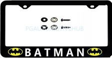 One License Plate Frame Stainless Steel Vinyl Lettering For Batman