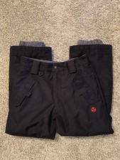 NWOT TURBINE BOARDWEAR SIZE M BOYS BLACK WATERPROOF SNOWBOARD SNOW SKI PANTS