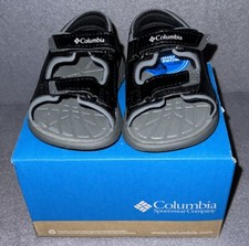 Columbia Techsun Vent Toddler Kids Sandal Size 5 Black  Grey Lightweight NIB
