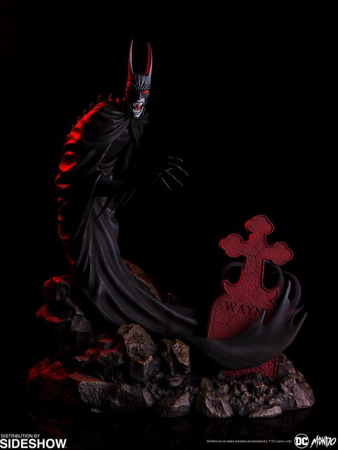 batman red rain statue