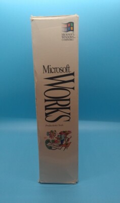新品　未開封　Microsoft Works Version 3.0 Vintage 1993 Microsoft Works: Version 3.0 Disk Set 1-4, with Money