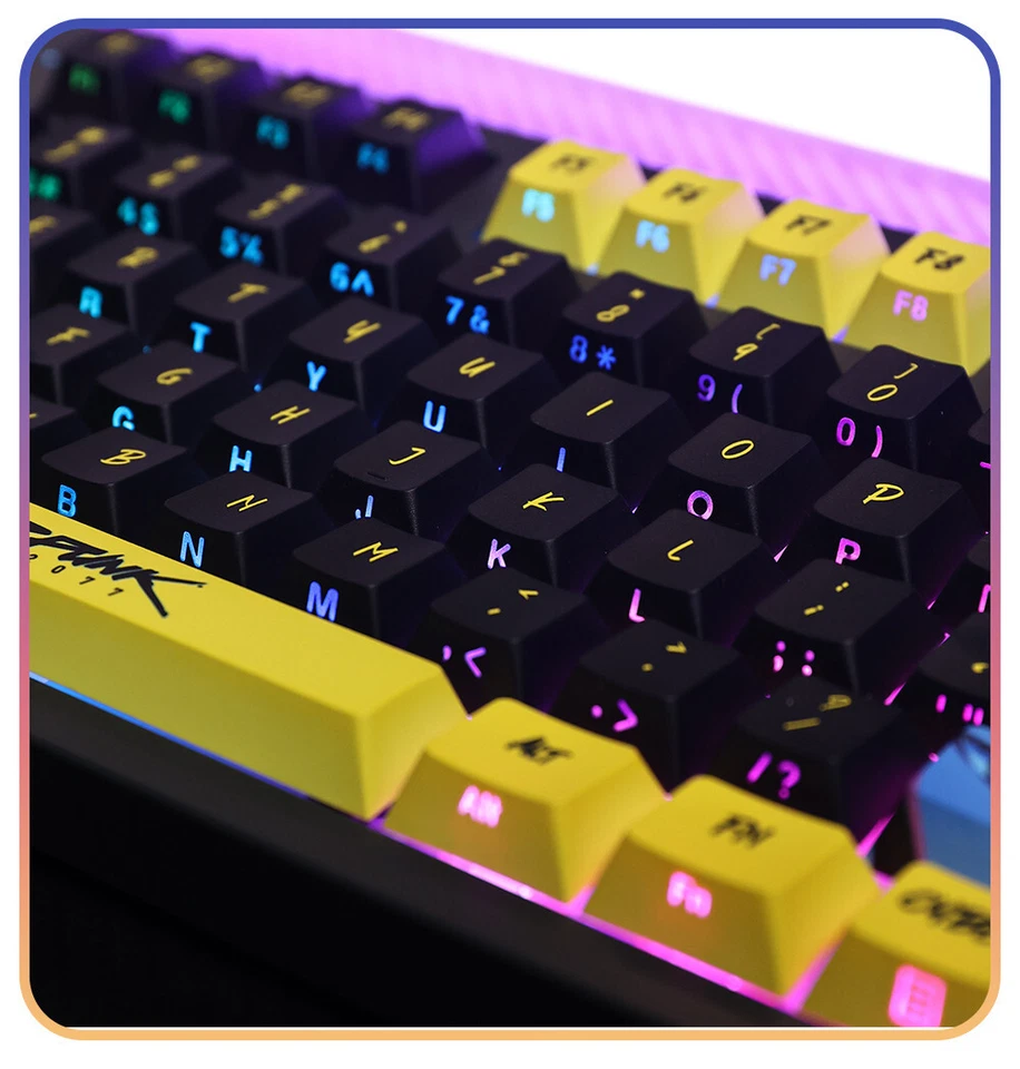 Cyberpunk Edgerunners Keycaps Set 124 PBT OEM – Lucy Rebecca David Anime - Image 2 of 4