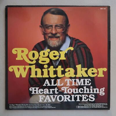 Roger Whittaker All Time Heart-Touching Favorites Vinyl LP Suffolk Record VG 45