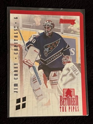 1996-97 DONRUSS BETWEEN THE PIPES /4000 JIM CAREY CAPITALS