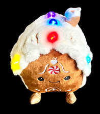 FAO SCHWARZ GINGERBREAD HOUSE Toy Plush LED lights with XMAS Sounds 10" PRISTINE