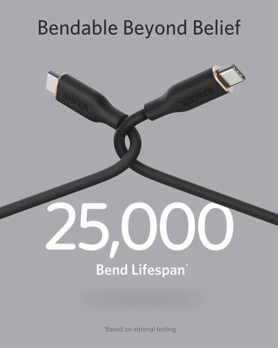 Anker Powerline III Flow 6ft Fast Charging Cable 100W USB C to USB C for MacBook - Picture 4 of 6