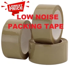 LOW NOISE BROWN PARCEL PACKING TAPE 48MM X 66M PACKAGING PREMIUM QUALITY