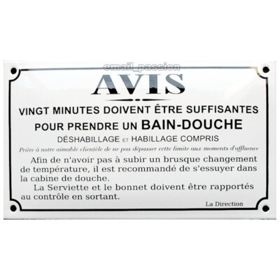 Plaque émaillée Humoristique "TRAVERSÉE DE BAUDETS" – Métal – NEUVE