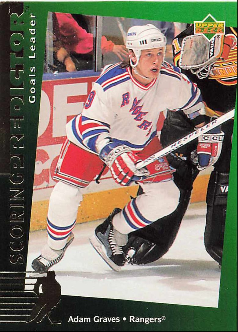 1994-95 Upper Deck Predictors Retail Adam Graves New York Rangers #R5