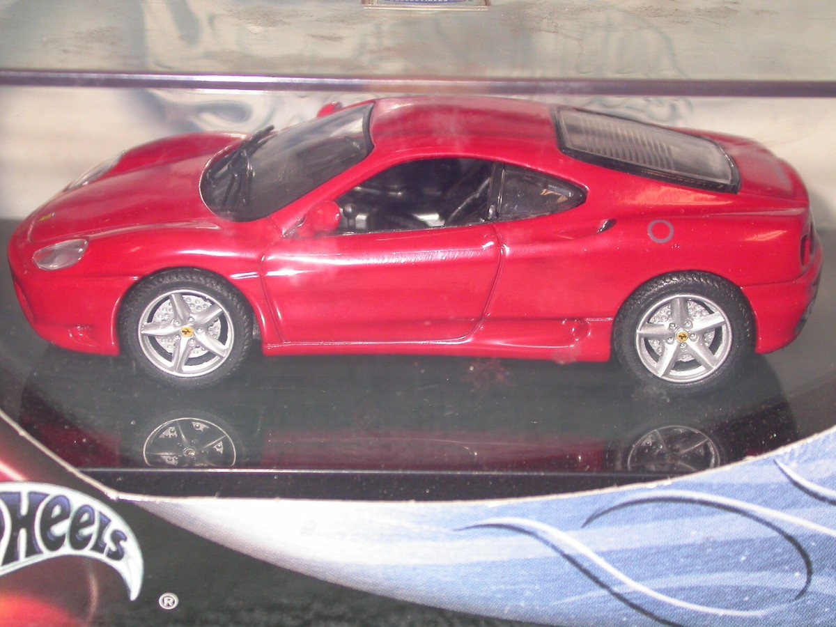 Hot Wheels 100% Black Box 1/43 Ferrari 360 Modena in red in