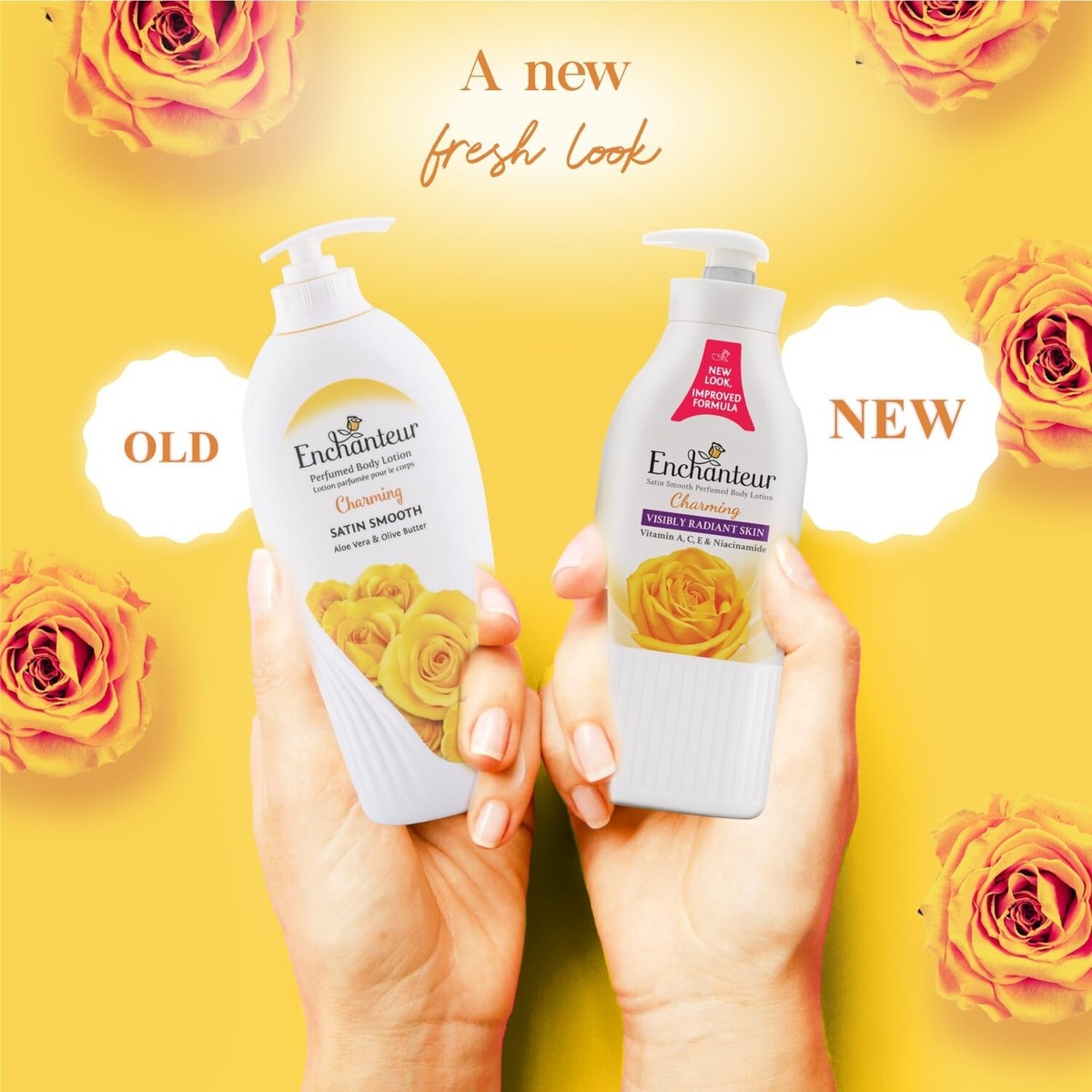 Enchanteur Satin Smooth Perfumed Body Lotion Charming Glow