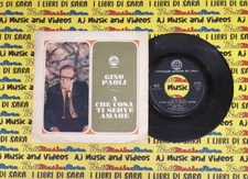 LP 45 7"GINO PAOLI A che cosa serve amare Due ombre lunghe 1966 italy CGD N 9611